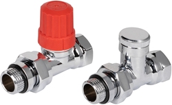 Набор термостатический для радиатора прямой ROYAL THERMO Design 1/2" Click (Хром)