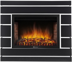 Каминокомплект: Очаг Electrolux EFP/P-2520LS N, портал Moderno 25 шпон черный дуб