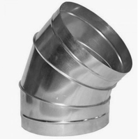 Отвод НЕОКЛИМАТ оцинкованный 45 D 250 0,5 мм