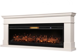 Каминокомплект: Очаг Royal Thermo Aurora RTFP/P-AR60LS, портал California 60 IV, молочный