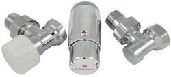 Комплект подключения SCHLOSSER STANDARD MINI 1/2" угловой, хром, с термоголовкой MINI М30х1,5