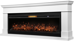 Каминокомплект: Очаг Royal Thermo Aurora RTFP/P-AR60LS, портал California 60 W, белый