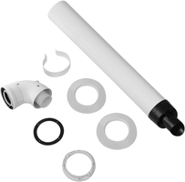 Комплект Royal Thermo: дымоход коаксиальный 80/125 универсальный, для конденсационных котлов