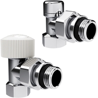 Набор термостатический угловой Royal Thermo Design 1/2"М30х1,5 (Хром)