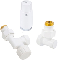 Комплект подключения SCHLOSSER STANDARD MINI 1/2" осевой, белый, с термоголовкой MINI М30х1,5