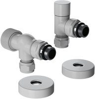 Набор термостатический осевой Royal Thermo Design Pro 15мм М30х1,5 (Белый)