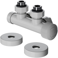 Узел нижнего подключения термостатический угловой Royal Thermo Design Pro 15мм М30х1,5 (Белый)