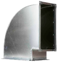 Отвод ЕВРОВЕНТ (Пр) 90-300х200 (оц.ст.0.7/R20)