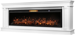 Каминокомплект: Очаг Royal Thermo Aurora RTFP/P-AR60LS, портал Olympia 60, белый