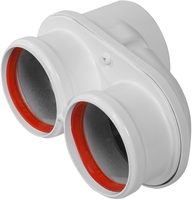 Адаптер моноблочный Royal Thermo 60/100 для перехода на двухтрубную систему 80/80 (универсальный)