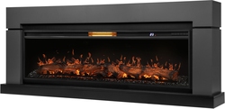 Каминокомплект: Очаг Royal Thermo Aurora RTFP/P-AR60LS, портал Lindos 60 G, графит