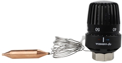 Головка термостатическая VARMEGA M30х1.5 выносной датчик ф14х84 черная VM11712