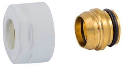 Подключение резьбовое SCHLOSSER 3/4"x15 для соединительных трубок (белое)