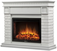 Портал Firelight Bricks 25 камень белый, белая эмаль