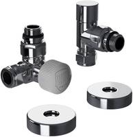 Набор термостатический трехосевой Royal Thermo Design Pro 15мм М30х1,5 (Хром)