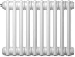 Радиатор труб. Zehnder Charleston 2050, 12 сек.1/2 бок.подк. RAL9016 (кроншт.в компл)