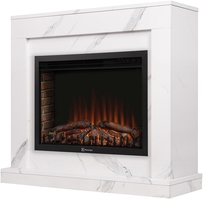 Портал Firelight Simple 25 белый мрамор