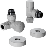 Набор термостатический трехосевой Royal Thermo Design Pro 15мм М30х1,5 (Белый)