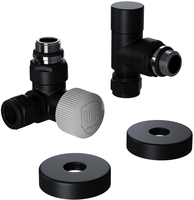 Набор термостатический трехосевой Royal Thermo Design Pro 15мм М30х1,5 (Черный)