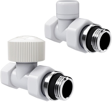 Набор термостатический прямой Royal Thermo Design 1/2"М30х1,5 (Белый)