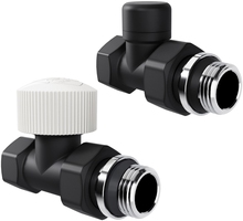 Набор термостатический прямой Royal Thermo Design 1/2"М30х1,5 (Черный)