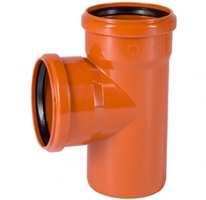 Тройник Ostendorf 250х250x87гр. KGEA НК PVC рыжий