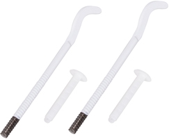 Комплект плоских кронштейнов с дюбелями 7,2х170мм