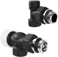 Набор термостатический осевой Royal Thermo Design 1/2"М30х1,5 (Черный)