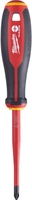 Отвертка Milwaukee диэлектрическая VDE PH/SL2 x100 трехгранная рукоятка