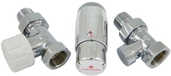 Комплект подключения SCHLOSSER STANDARD MINI 1/2" прямой, хром, с термоголовкой MINI М30х1,5