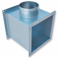 Тройник ЕВРОВЕНТ (ПрсКв) 400х200-160 (оц.ст.0.7/R20)