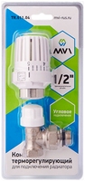 Термоголовка и клапан термостатический MVI 1/2" (угловой 2 в 1)
