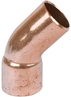 Полуотвод HAILIANG медный 45гр. однораструбный, 28 мм (EN1254-1)(10/150)