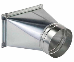 Переход ЕВРОВЕНТ (КрПр) 160-200х200-200 (оц.ст.0.5/R20)